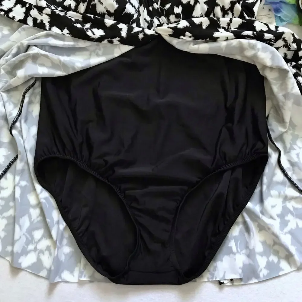 Swim Solutions NWT Tummy Control Flyaway Swimdress Women 20W - Picture 4 of 11